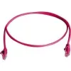 TELEGÄRTNER 100008898 CAT 6 RJ45 komutācijas kabelis, 7,5 m, sarkans, LSZH, U/UTP, liesmas aizturošs