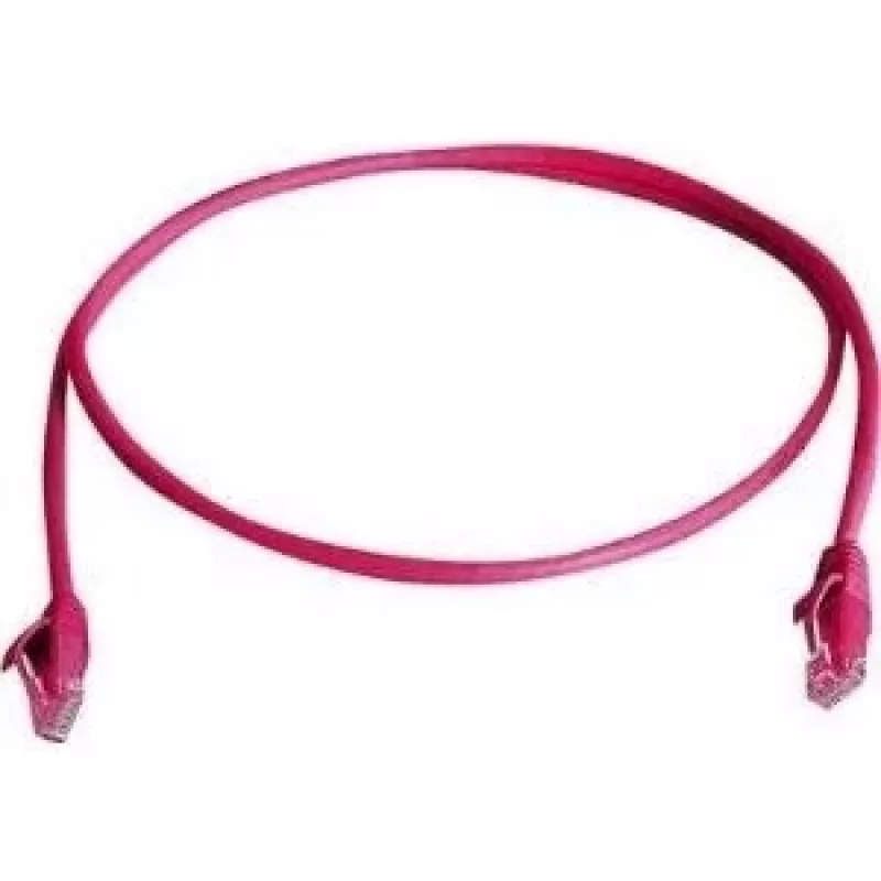 TELEGÄRTNER 100008898 CAT 6 RJ45 komutācijas kabelis, 7,5 m, sarkans, LSZH, U/UTP, liesmas aizturošs