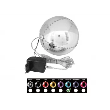 EUROPALMS LED sniega bumba 15cm, ledus zilā 83501241