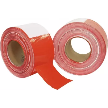 ACCESSORY Brīdinājuma lente sarkana/balta 500m x 75mm (3000596K)