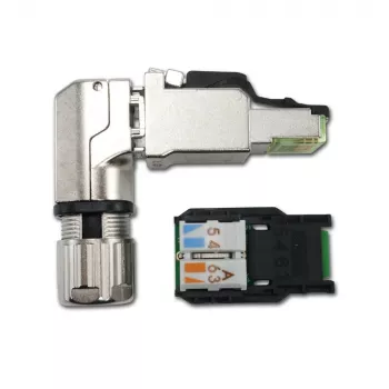 Telegärtner MFP8-4x90 Cat.6A lauka apstrādes RJ45 spraudnis, T568A, ekranēts, daudzleņķa J00026A4004