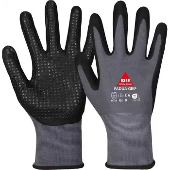 HASE SAFETY GROUP AG 508150 8 Padua Grip ar nitrila pārklājumu un neilona oderi darba cimdi, 8. izmērs