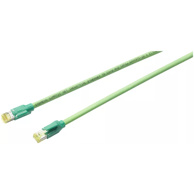 Siemens 6XV1870-3QH20 Industrial Ethernet FC TP Cord RJ45/RJ45, 20 m, CAT 6A, zaļš