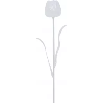 EUROPALMS Crystal Tulip mākslīgais zieds, caurspīdīgs, 61 cm, 12 gab.