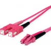 TELEGÄRTNER SC/LC Duplex adaptera kabelis OM4 2m SC-D LC-D savienotāji violets (L00891A0127)