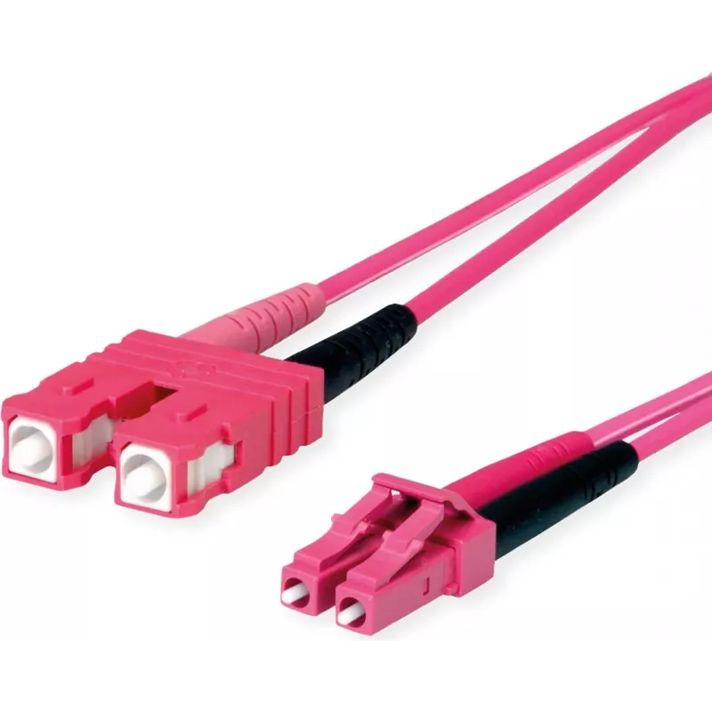 TELEGÄRTNER SC/LC Duplex adaptera kabelis OM4 2m SC-D LC-D savienotāji violets (L00891A0127)
