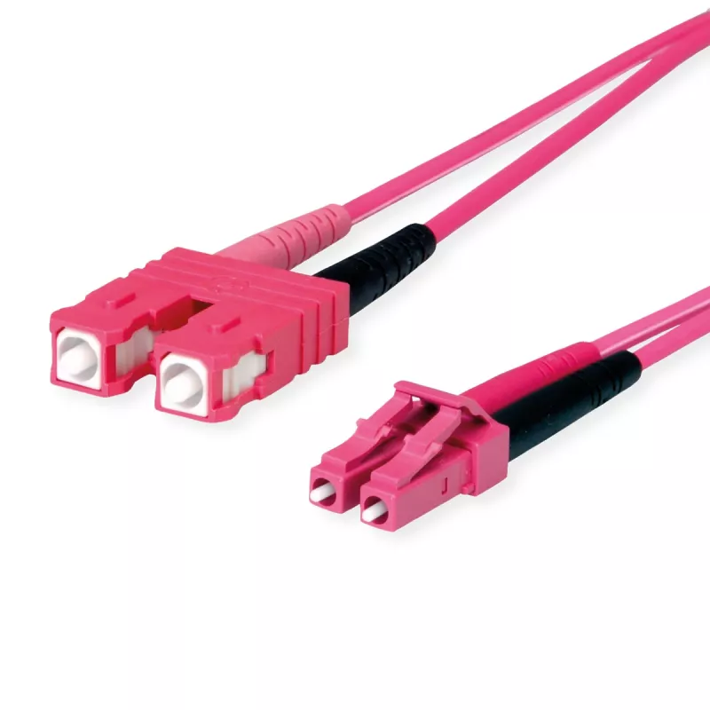 TELEGÄRTNER SC/LC Duplex adaptera kabelis OM4 2m SC-D LC-D savienotāji violets (L00891A0127)