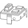 SIEMENS BD2-AK1/2SD163FIA izejošā kārba 16A 2x1-polāra ar drošinātāju slēdzi (BVP:660870)