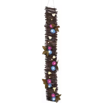 EUROPALMS rožu virtene ar LED, 120 cm, balta 83330320