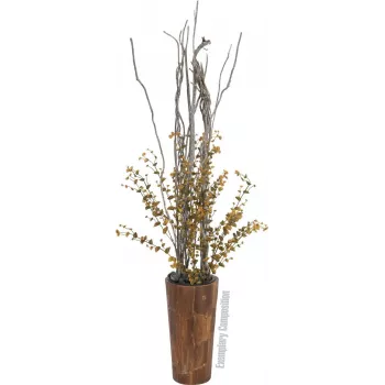 EUROPALMS mākslīgais eikalipta zars, dzeltenzaļš, 110cm 82505622