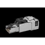TELEGÄRTNER 100039917 RJ45 lauka terminācijas savienotājs Cat.6A ekranēts nerūsējošais tērauds