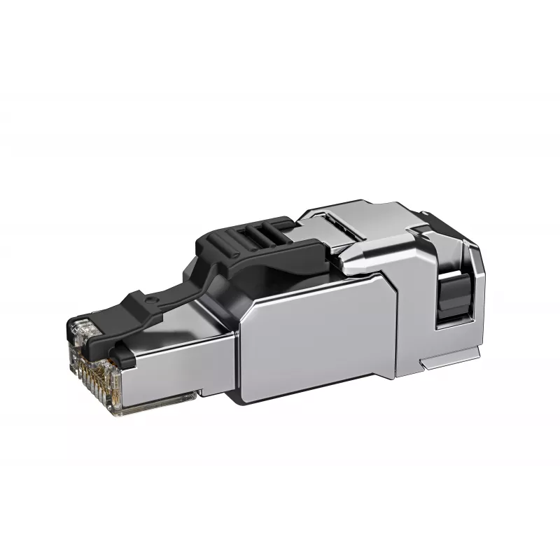TELEGÄRTNER 100039917 RJ45 lauka terminācijas savienotājs Cat.6A ekranēts nerūsējošais tērauds