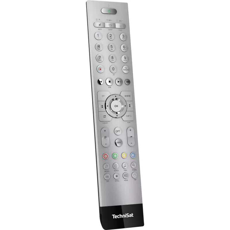 TechniSat TechniControl II ALU sudraba universālais tālvadības pults (FB kods TV) 0002/3859