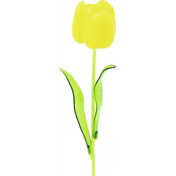 EUROPALMS Crystal Tulip mākslīgie ziedi, dzelteni, 61 cm, 12 gab. 82600207