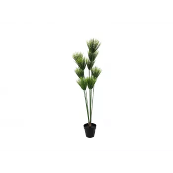 EUROPALMS mākslīgais papirusa augs, 150 cm, zaļš, melnā podā 82600223