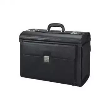 JÜSCHA Alassio Vicenza 45047 piezīmjdatora soma 15,6 inch melna mākslīgā āda