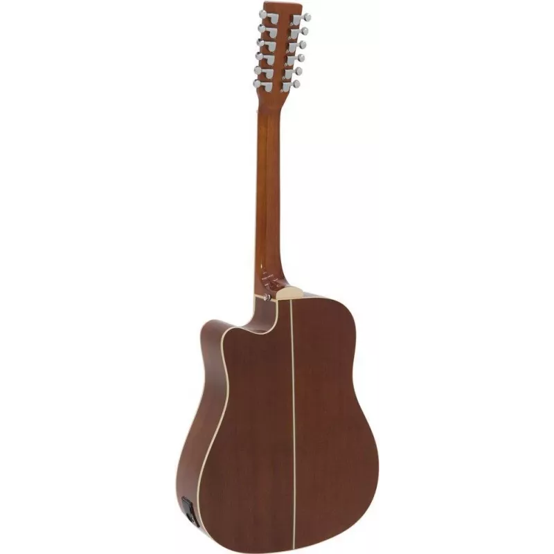 DIMAVERY DR-612 12 stīgu akustiskā vesterna ģitāra, dabīgā krāsā 26231281