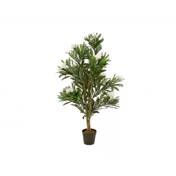 EUROPALMS Oleander koks, mākslīgais augs, balts, 120 cm (82507246)