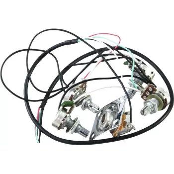DIMAVERY LP Potenciometru komplekts ar 4x potenciometriem un jack ligzdu (26300238)
