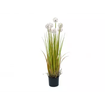 EUROPALMS mākslīgā pienenes puķe, 107cm, balta 82600133