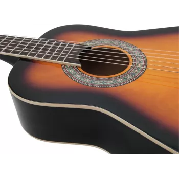Dimavery AC-303 klasiskā ģitāra 1/2 Sunburst 535 mm mērogs 6 stīgas