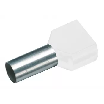 Cimco 187717 divu vadu uzmava 0,5 mm² daļēji izolēta balta 100 gab.