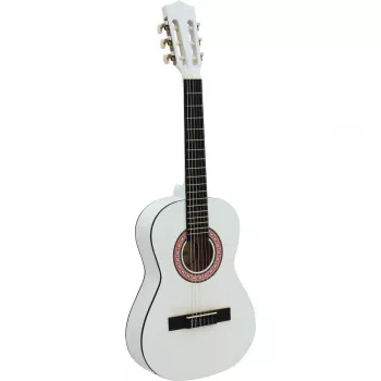 Dimavery AC-303 klasiskā ģitāra 1/2 baltā - liepas korpuss, 535 mm mensūra