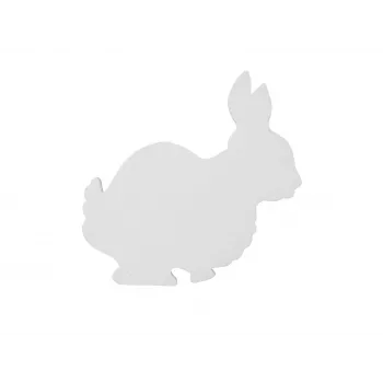 EUROPALMS Silhouette Hase, balts, 56cm (83505010)