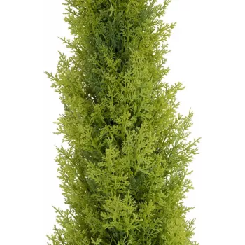 EUROPALMS Leyland ciprese mākslīgais augs, 120 cm, zaļa lapotne, melns pods 82606964
