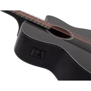DIMAVERY AB-455 5 stīgu akustiskā basa ģitāra, melna 26224015