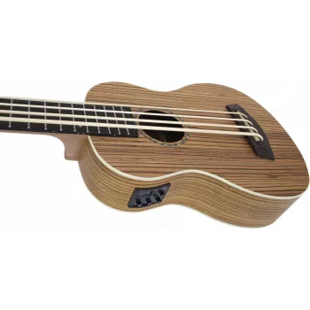 DIMAVERY UK-700 basu ukulele, zebrawood 26255850