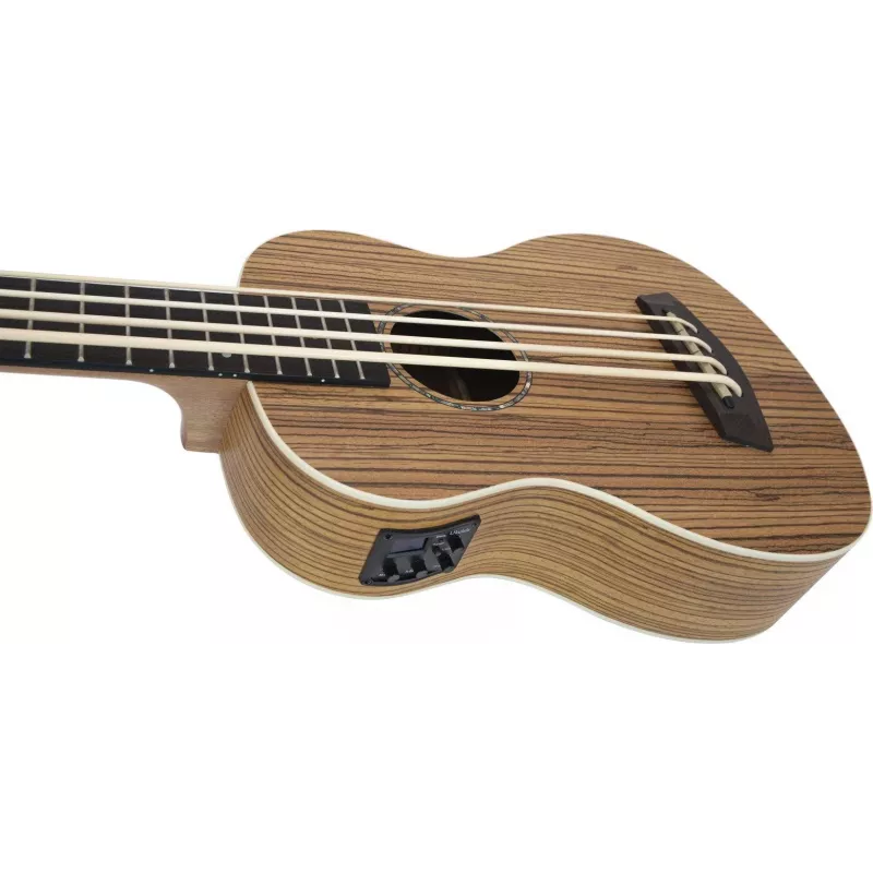 DIMAVERY UK-700 basu ukulele, zebrawood 26255850