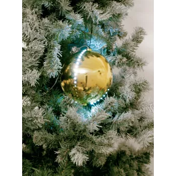 EUROPALMS LED Snowball 15cm, zelta 83501245