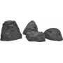 EUROPALMS Dekoratīvais akmens Celtic stiklašķiedras mākslīgais akmens 50x40x30cm pelēks/brūns 83313230