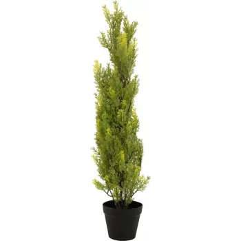 EUROPALMS Leyland Cypress mākslīgais augs, 90cm, melns pods 82606962