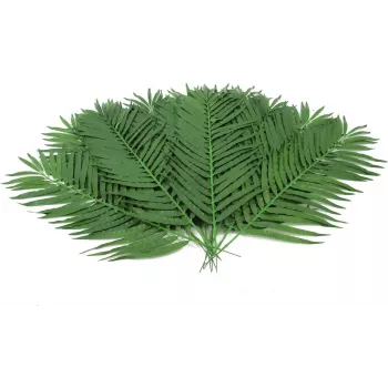 EUROPALMS mākslīgās kokospalmas lapas, 90 cm, 12 gab., zaļas 82509896