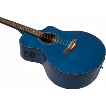 DIMAVERY STW-90 Rietumu ģitāra, Crystal Blue 26245083