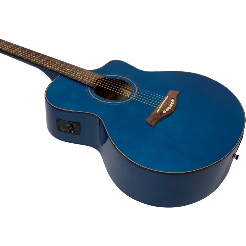 DIMAVERY STW-90 Rietumu ģitāra, Crystal Blue 26245083