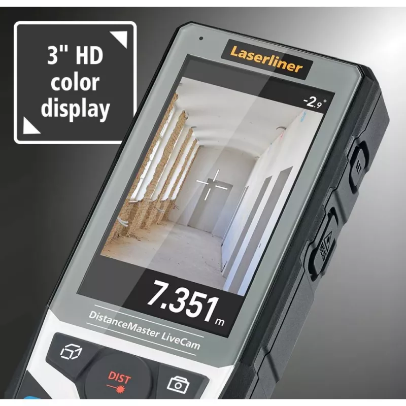 Laserliner DistanceMaster LiveCam lāzera attāluma mērītājs 150 m 080.985A
