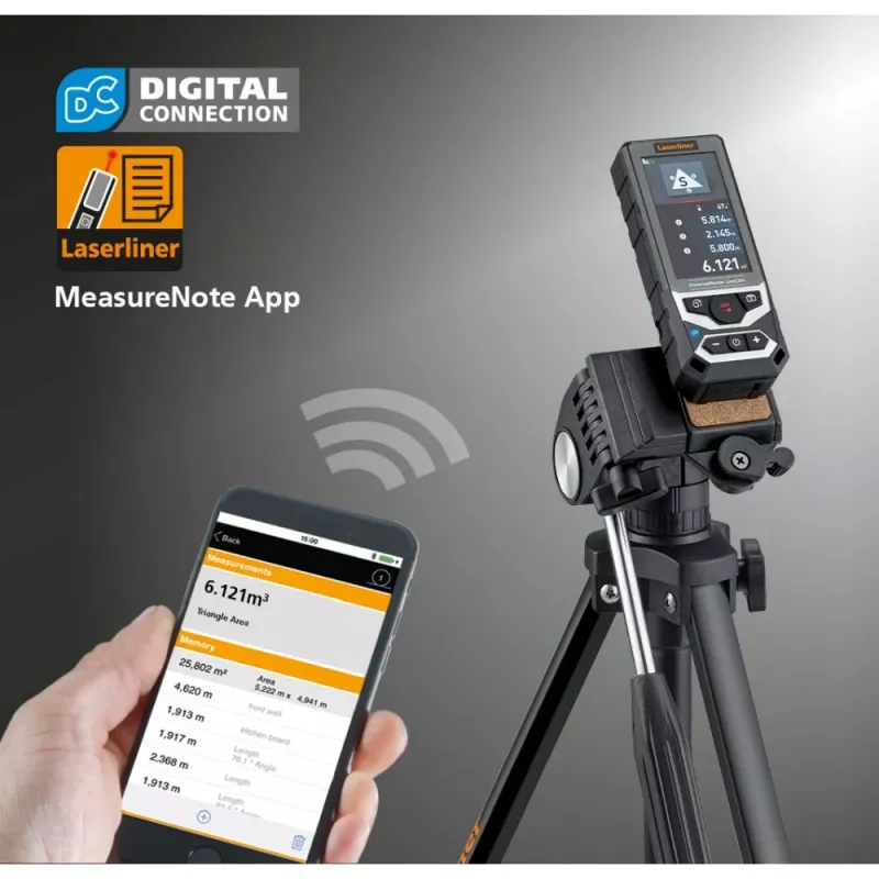 Laserliner DistanceMaster LiveCam lāzera attāluma mērītājs 150 m 080.985A
