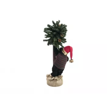 EUROPALMS Ziemassvētku lācis ar eglīti, 105cm 83314804