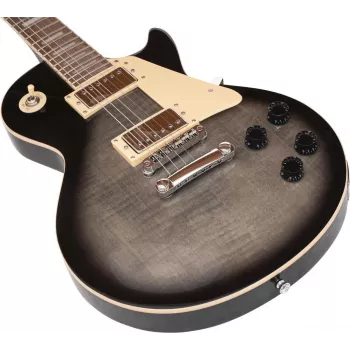 DIMAVERY LP-750 elektriskā ģitāra, caurspīdīgi pelēks blackburst 26219396