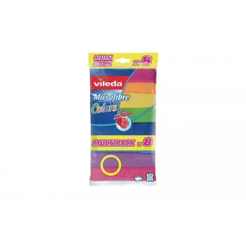 Vileda Colors Maxi Pack mikrošķiedras lupatas, 7 gab., 30 x 30 cm, dažādās krāsās 6425