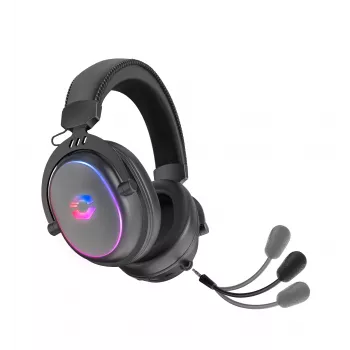 SPEEDLINK CONUX bezvadu RGB stereo spēļu austiņas - PC/PS5/PS4/Xbox Series X/S/Switch2/Switch/OLED/Lite, melnas (SL-860101-BK)