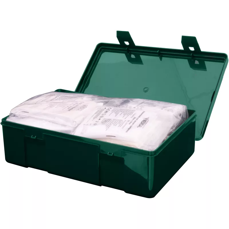 Petex DIN 13157 pirmās palīdzības komplekts 270 x 85 x 180 mm, zaļš 43924213