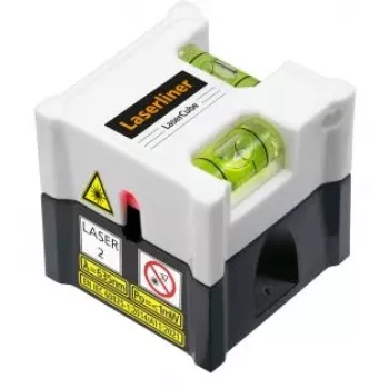 Laserliner LaserCube krustenisko līniju lāzera līmenis, sarkans stars, pašizlīdzinošs, 5 m darba diapazons 081.108E
