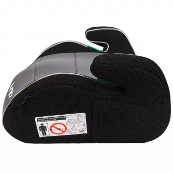 Petex Max 308 bērnu sēdeklīša paaugstinājums pelēks ECE R129 i-Size 2/3 grupa 125-150 cm 19-36 kg