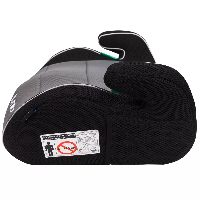 Petex Max 308 bērnu sēdeklīša paaugstinājums pelēks ECE R129 i-Size 2/3 grupa 125-150 cm 19-36 kg