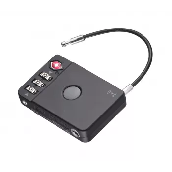 TROIKA TSA kombināciju bagāžas atslēga TRACK & FIND LOCK (LOK26/BK) - melna