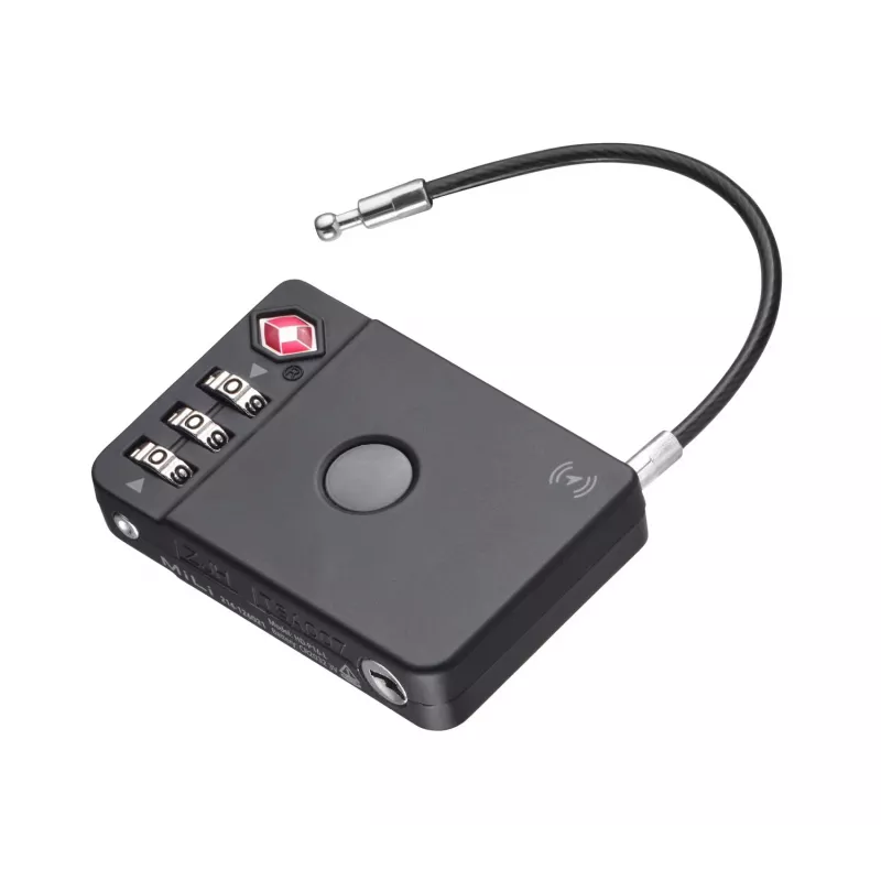 TROIKA TSA kombināciju bagāžas atslēga TRACK & FIND LOCK (LOK26/BK) - melna